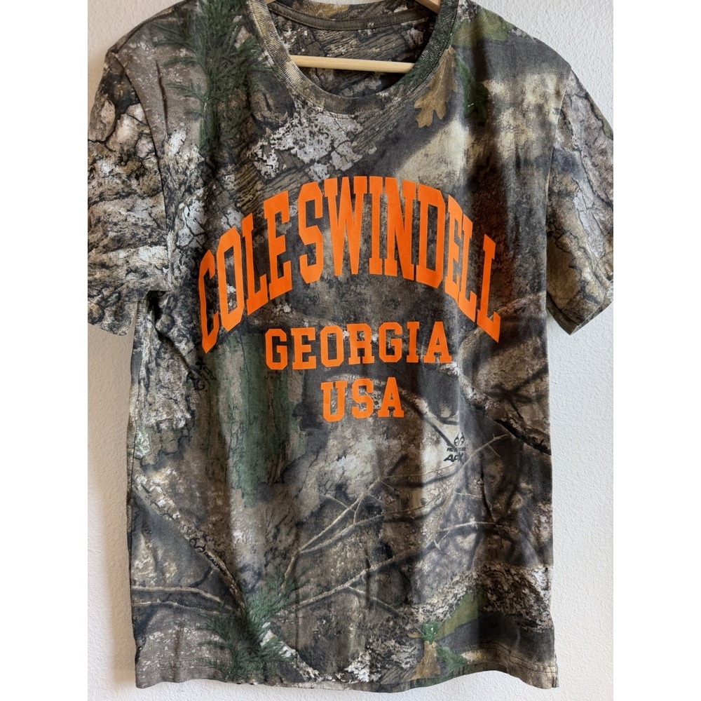 Cole Swindell Summer '25 Tour Georgia USA Camo T-Shirt 100% Cotton Country M